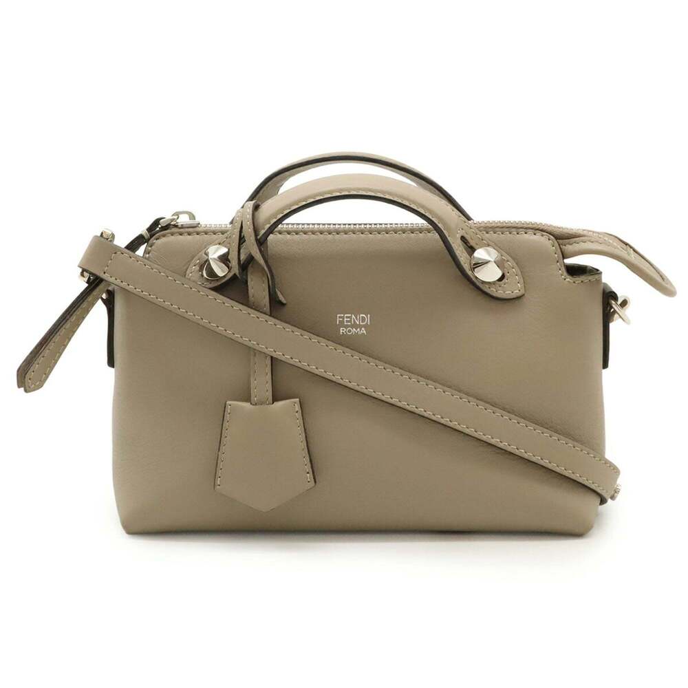 FENDI BY THE WAY Mini Handbag/Shoulder Bag in Greige Leather (8BL135) - Picture 2 of 10